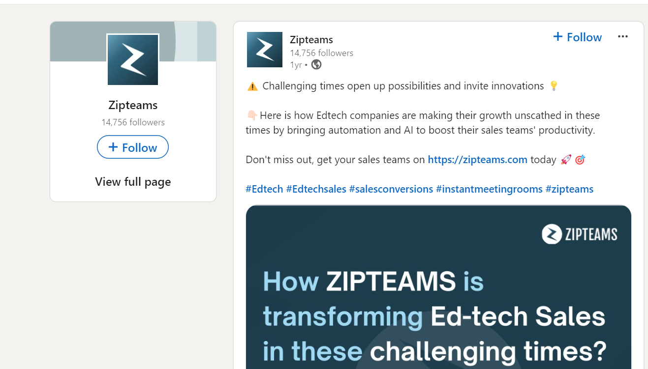 Zipteam is transforming the Edtech Sales